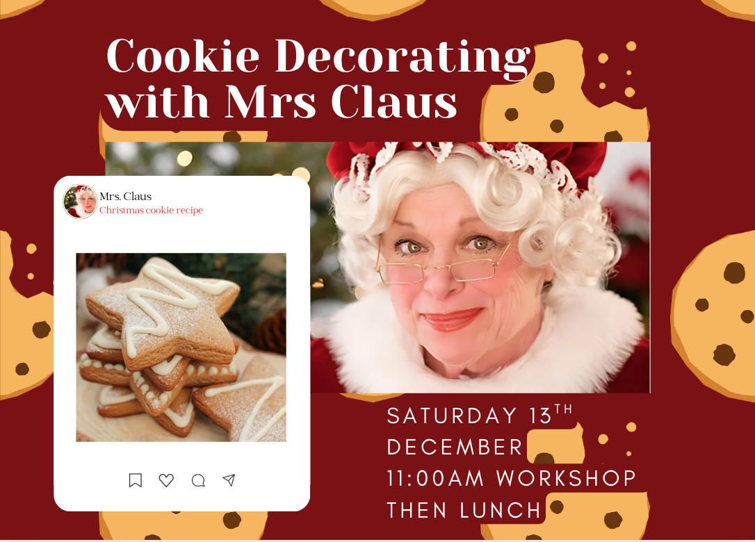 Cookie Decorating with Mrs Claus