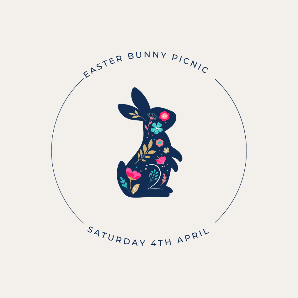 Easter Bunny Picnic event graphic for The Freston Boot on Saturday 4th April
