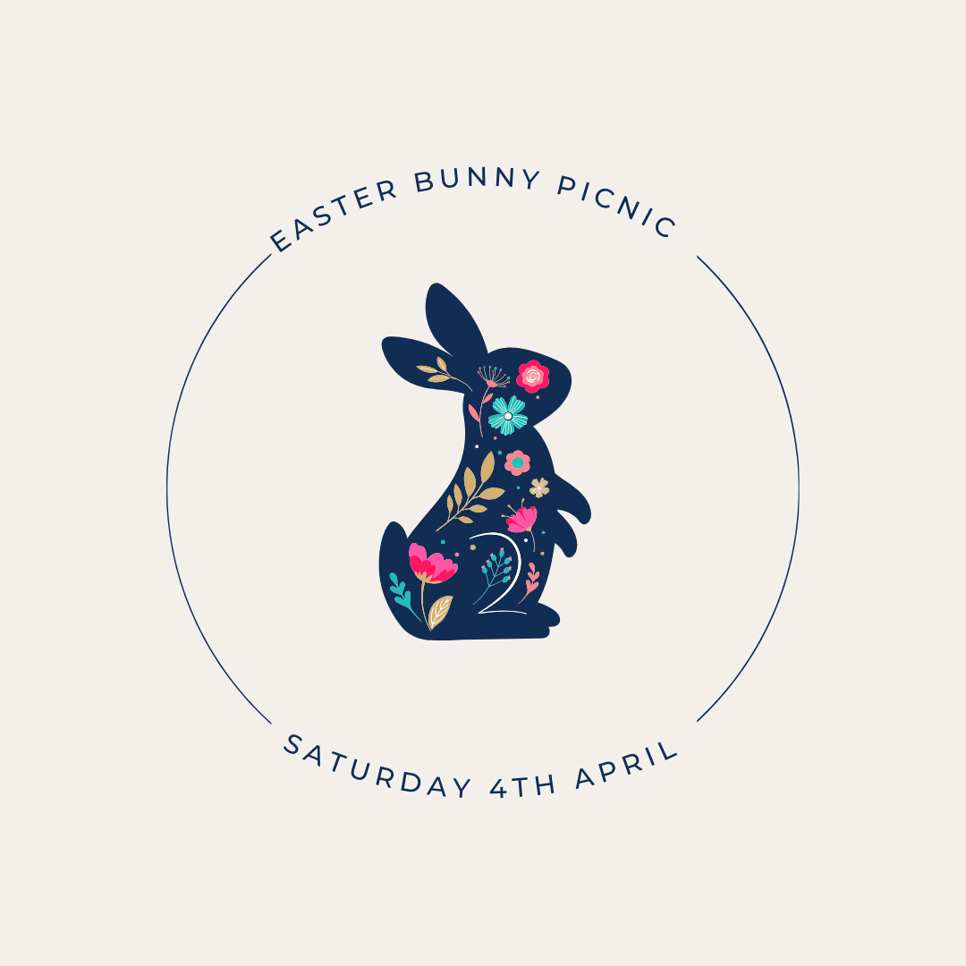 Easter Bunny Picnic event graphic for The Freston Boot on Saturday 4th April